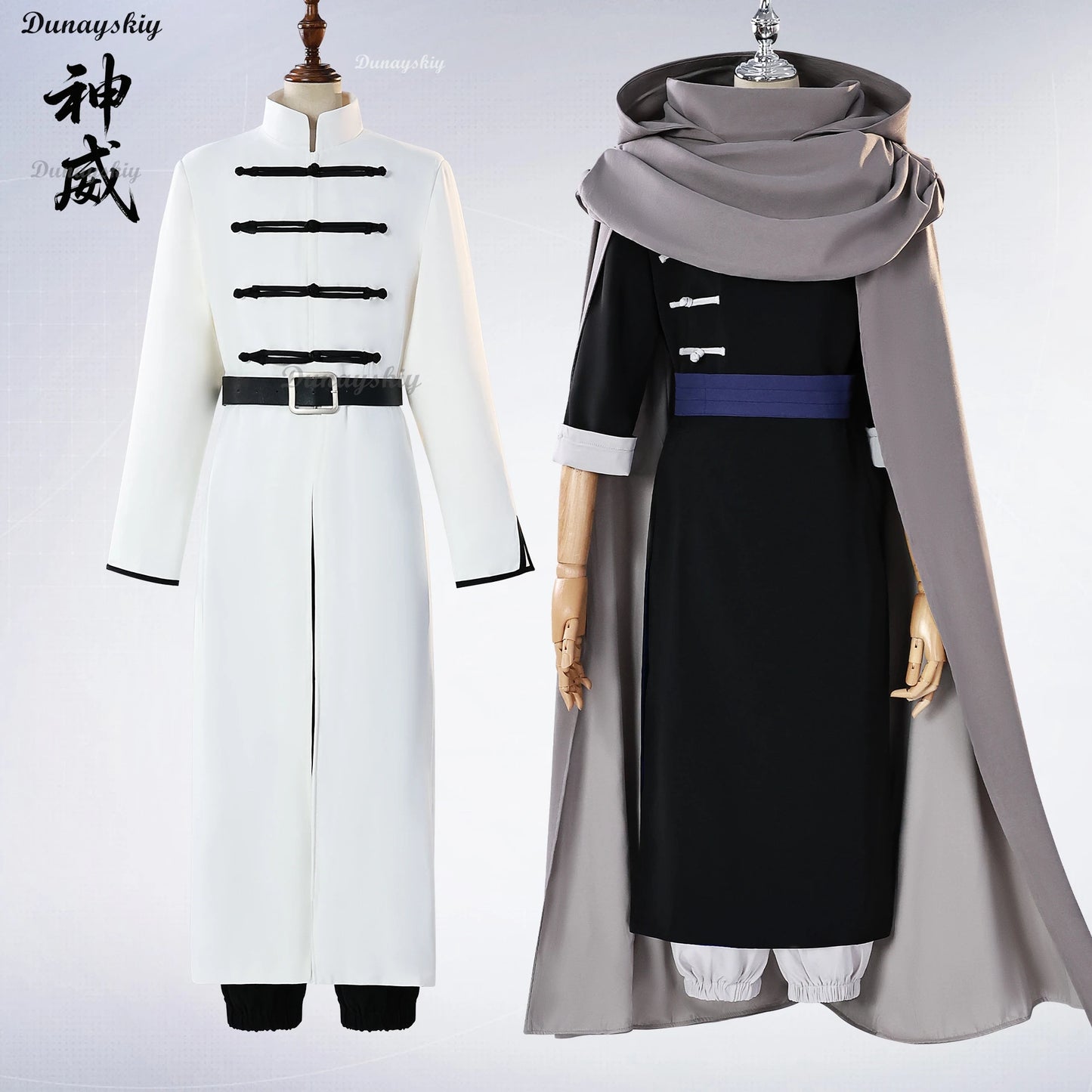 Anime Gintama Kamui Cosplay Costume Fighting Uniform Cape White Kagura Bother Outfits Carnival Party Dress Up Men Women Suits
