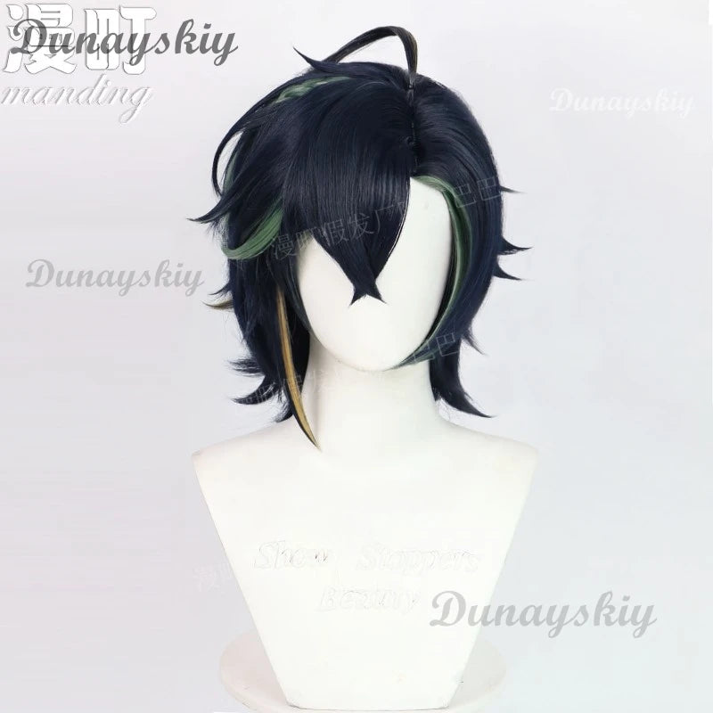 Genshin Impact Kinich Cosplay Costume Wig Turnfire Hunt Uniform Earring Sticker Props Huitztlan Natlan Halloween Party Women Men