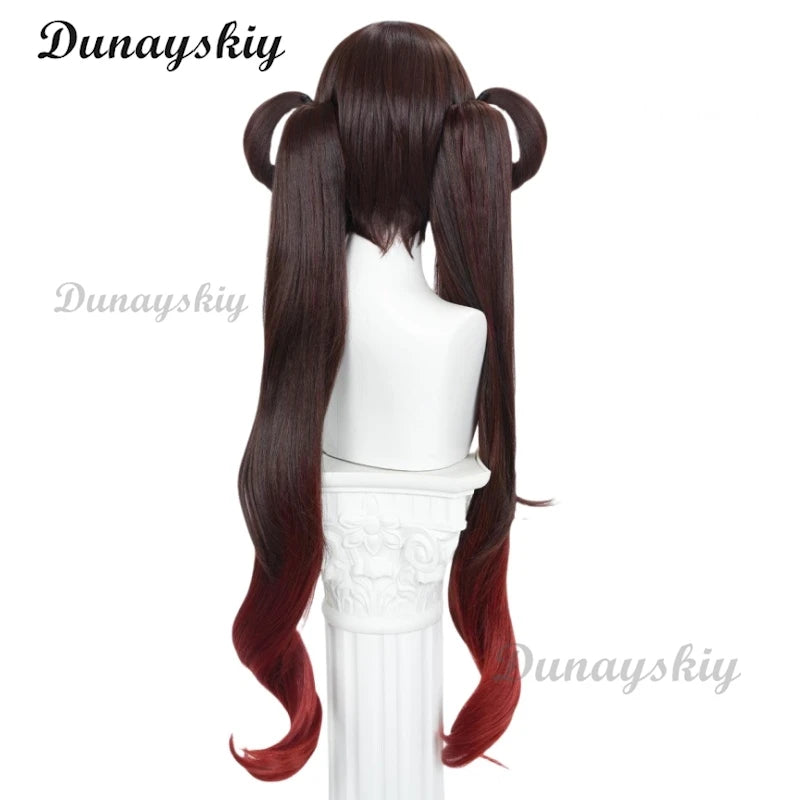 Game Genshin Impact - Hutao Cosplay Wig Game Genshin 2025 Lantern Rite Hu Tao Hu Tao New Costume Props Halloween Customized