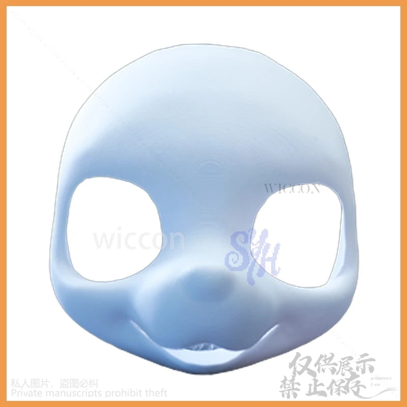 Skull Furry Furrsuit Anime Kemono Dog Fursuit Base Cosplay Kawaii 3D Polylactic Acid Head Base Puppy Headwear Kigurumi Halloween