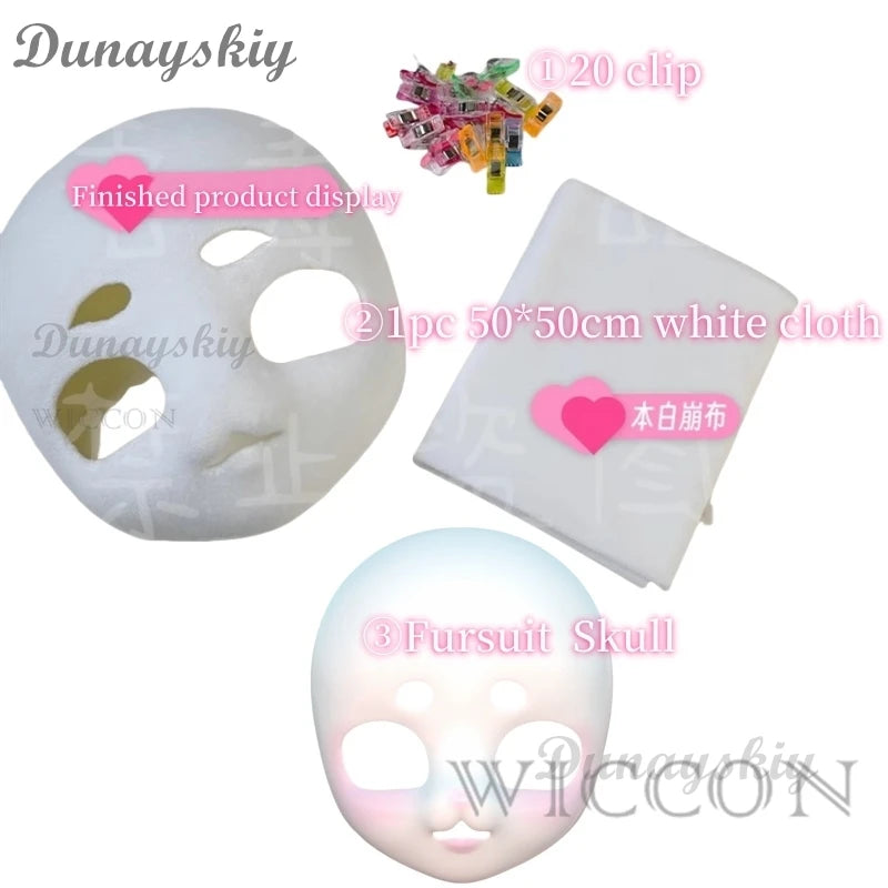 Fursuit Kigurumi Skull Headwear Cosplay Furry Costume DIY Accessories Foam Animal Doll Kig Head Base Fursuit Cosplay Accessories