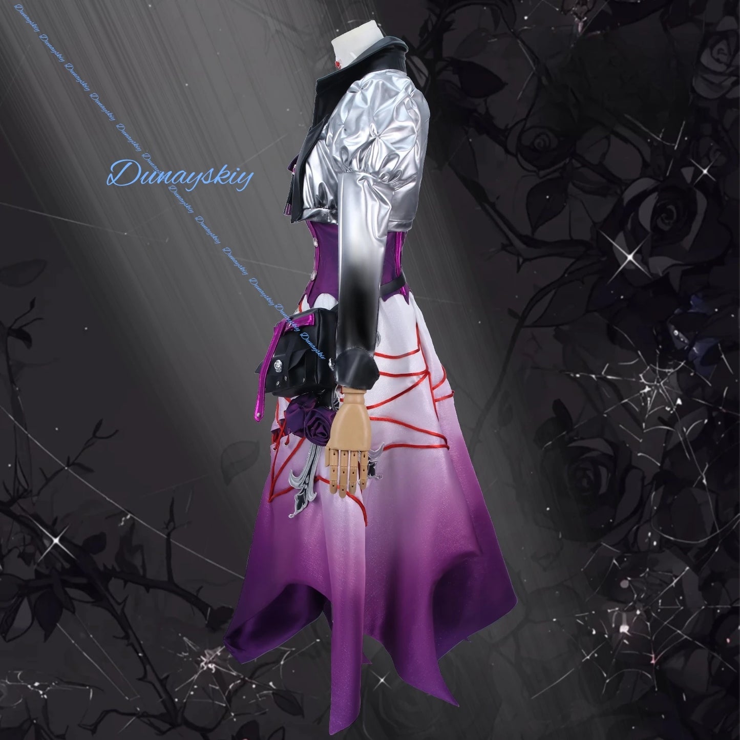 Game Identity Ⅴ Emily Dyer Doctor Lydia Jones Cosplay Costume Coat Purple Dress Uniform Woman Sexy Carnival Halloween Suit