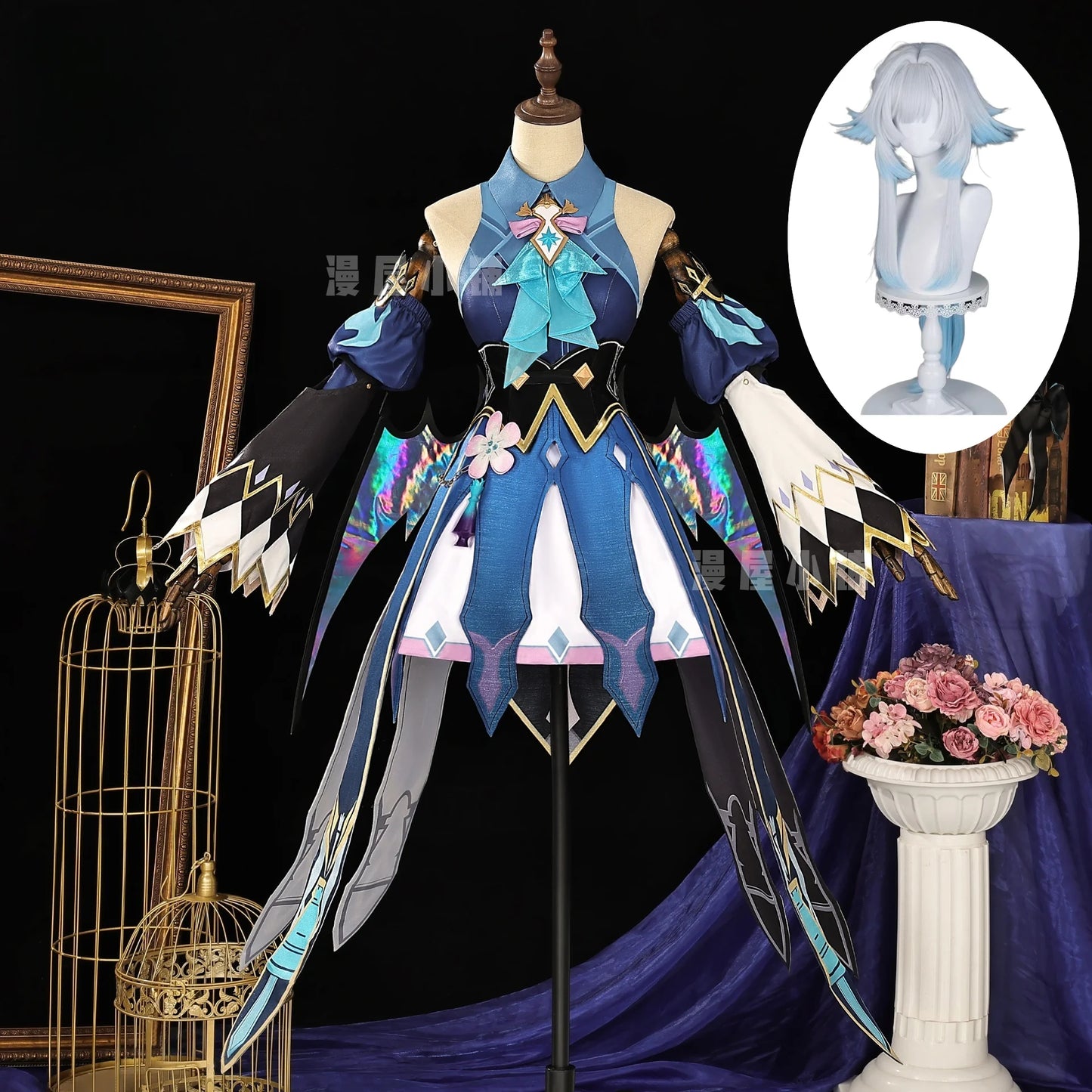 Game Honkai Star Rail Cerydra Cosplay Costume Wig Dress Uniform Amphoreus Halloween Festival Party Props For Women Girls