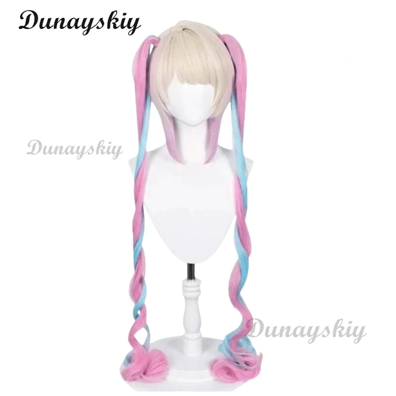 NEEDY GIRL OVERDOSE KAngel Laser Skirts Cosplay Costume Wig Streamer Overload Lolita Dress Shoes Outfit Women Ribbon Ponytail