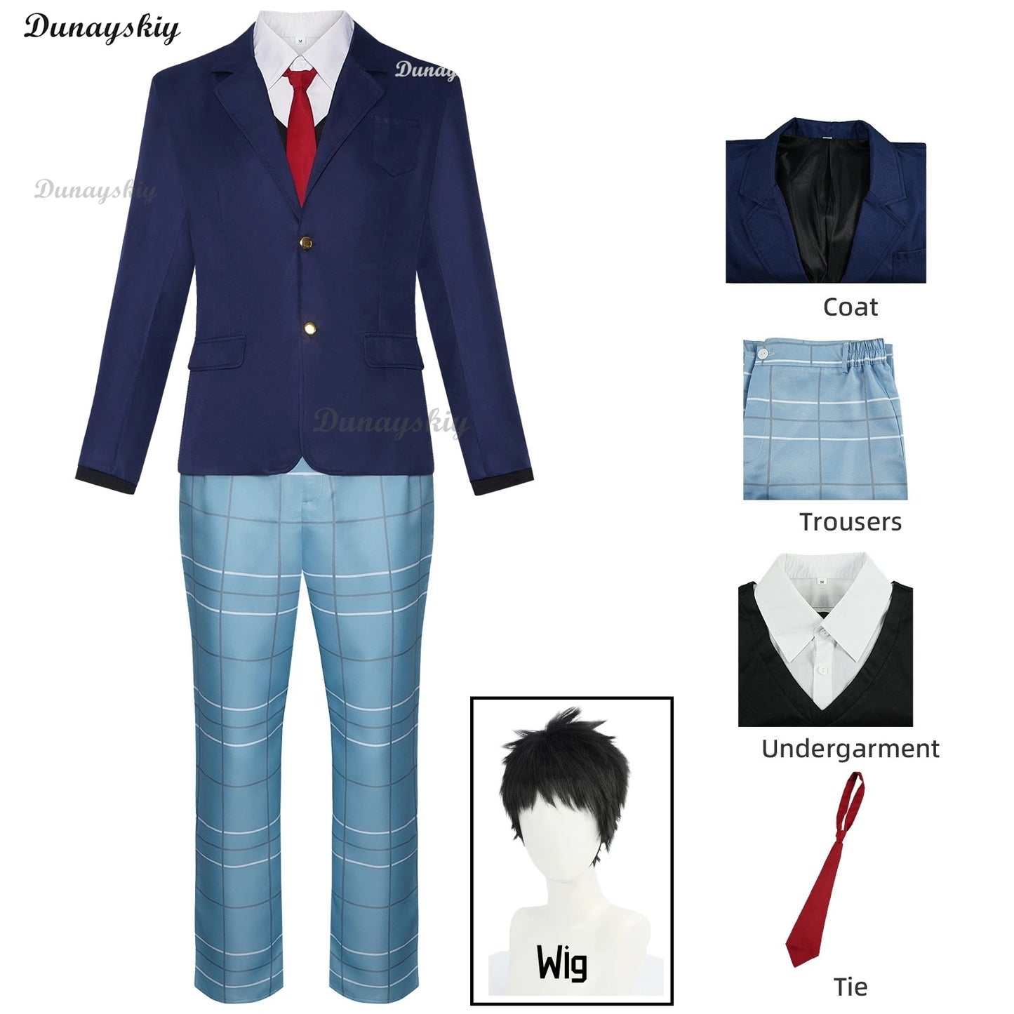 Anime My Dress-Up Gojo Wakana/ Kitagawa Marin Darling Cosplay Costume Wig Short Skirt Top JK Uniform Exhibition Party Role Play