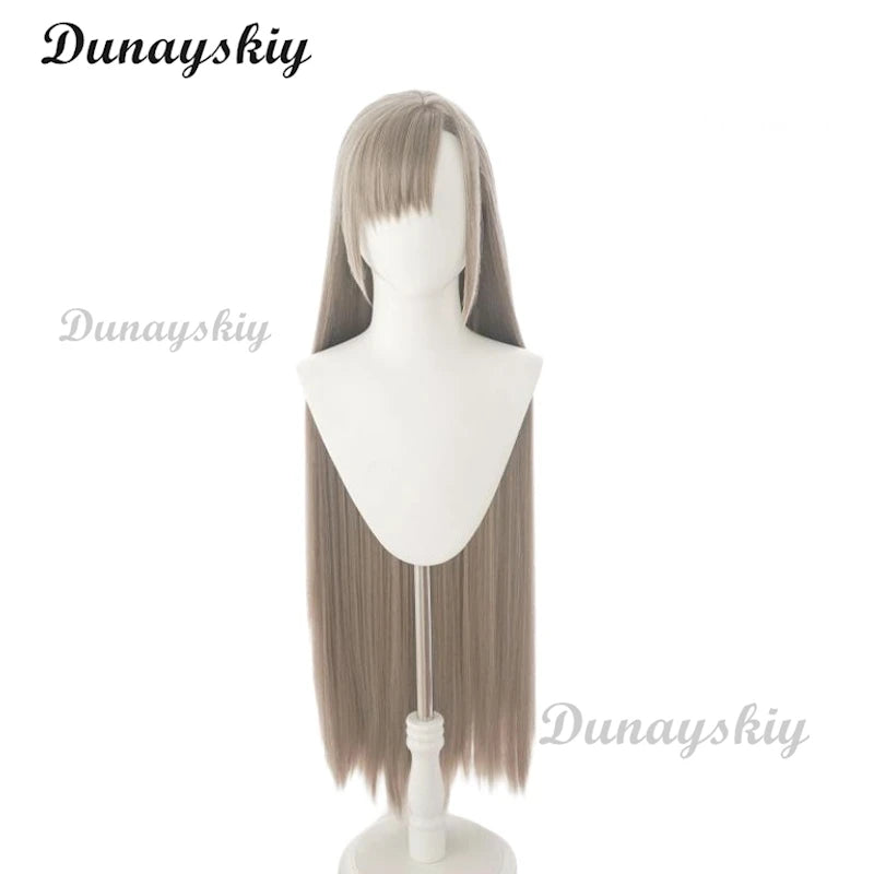 Game Blue Archive Cosplay Halo Ichinose Asuna Cosplay Wig 100cm Long Straight Synthetic Hair Halloween Party Customized