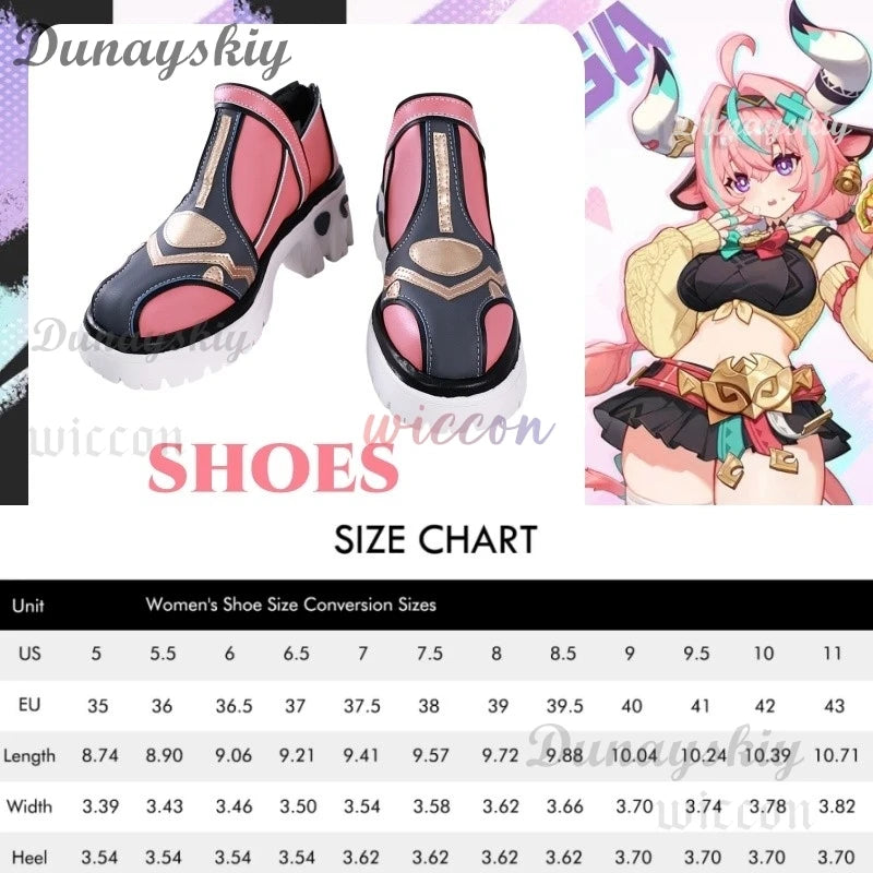 Game Genshin Impact Varesa Cosplay Varesa Cosplay Wig Horn Accessory Uniform New Dress Suit Anime Shoes Carnival Party Outfit