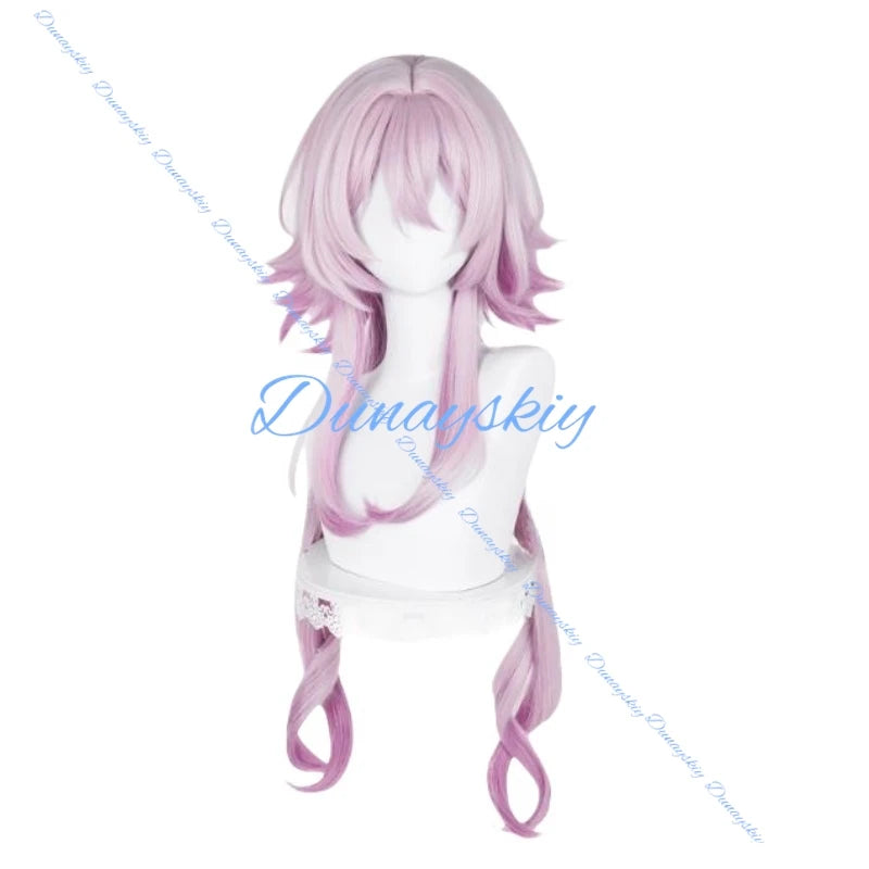 Game Honkai Star Rail Evernight Cosplay Costume Wig Dress Headwear Accessories Gloves Prop Women Girls Amphoreus March 7th Party