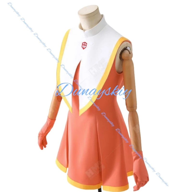 Sakura Game Cosplay Costume Wig School Uniform Anime Green Dress Clothe Halloween Costumes For Women Man Full Set