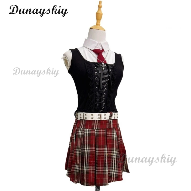 Misa Sexy Dress Subculture Necklace Amane Cosplay Note Death Jirai Kei Costume Debut Daily y2k GothLoli Uniform Outfit Wig