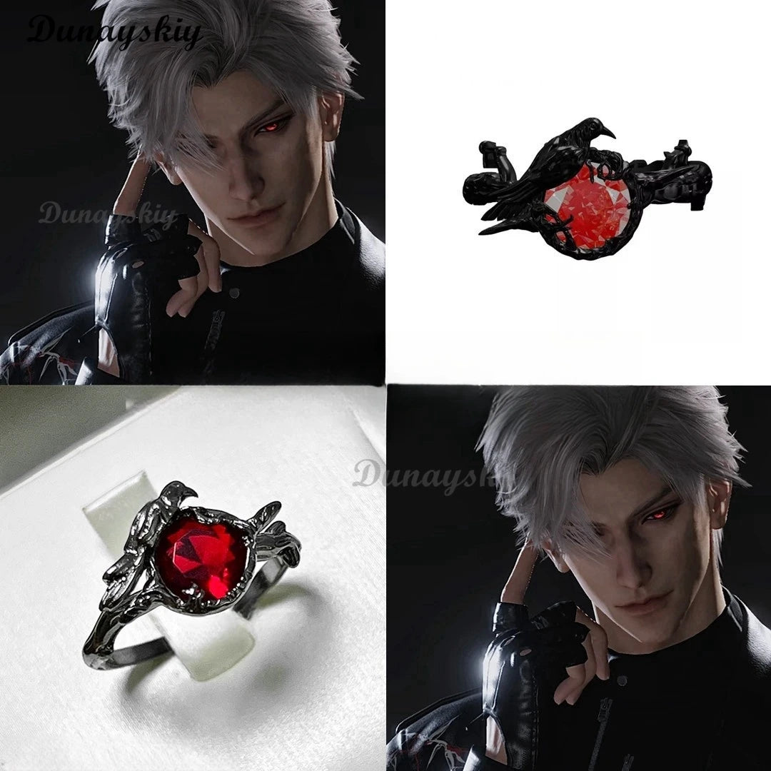 Anime Love and Deepspace Sylus Cosplay Collarbone Necklace Ornament Pendant Cartoon Accessorie Decorate Game Birthday Xmas Gift