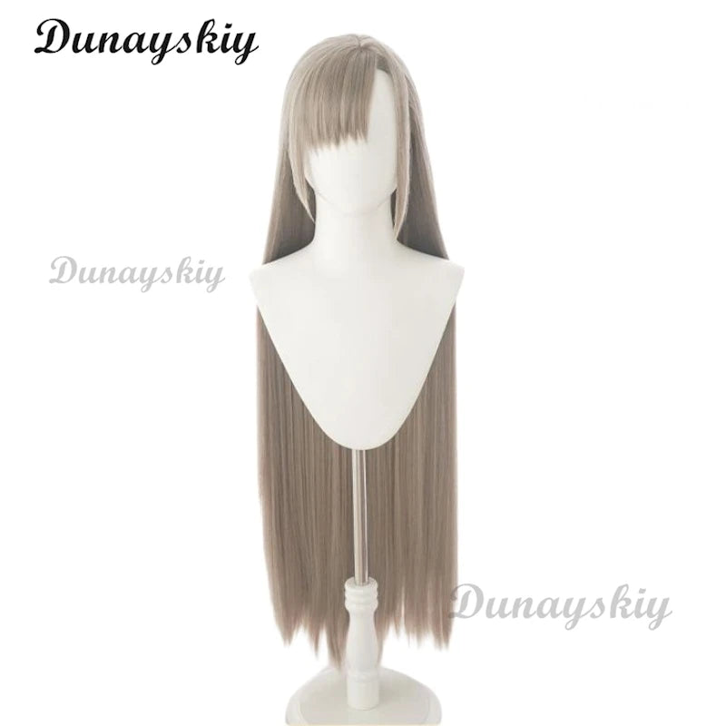 Game Blue Archive Cosplay Halo Ichinose Asuna Cosplay Wig 100cm Long Straight Synthetic Hair Halloween Party Customized