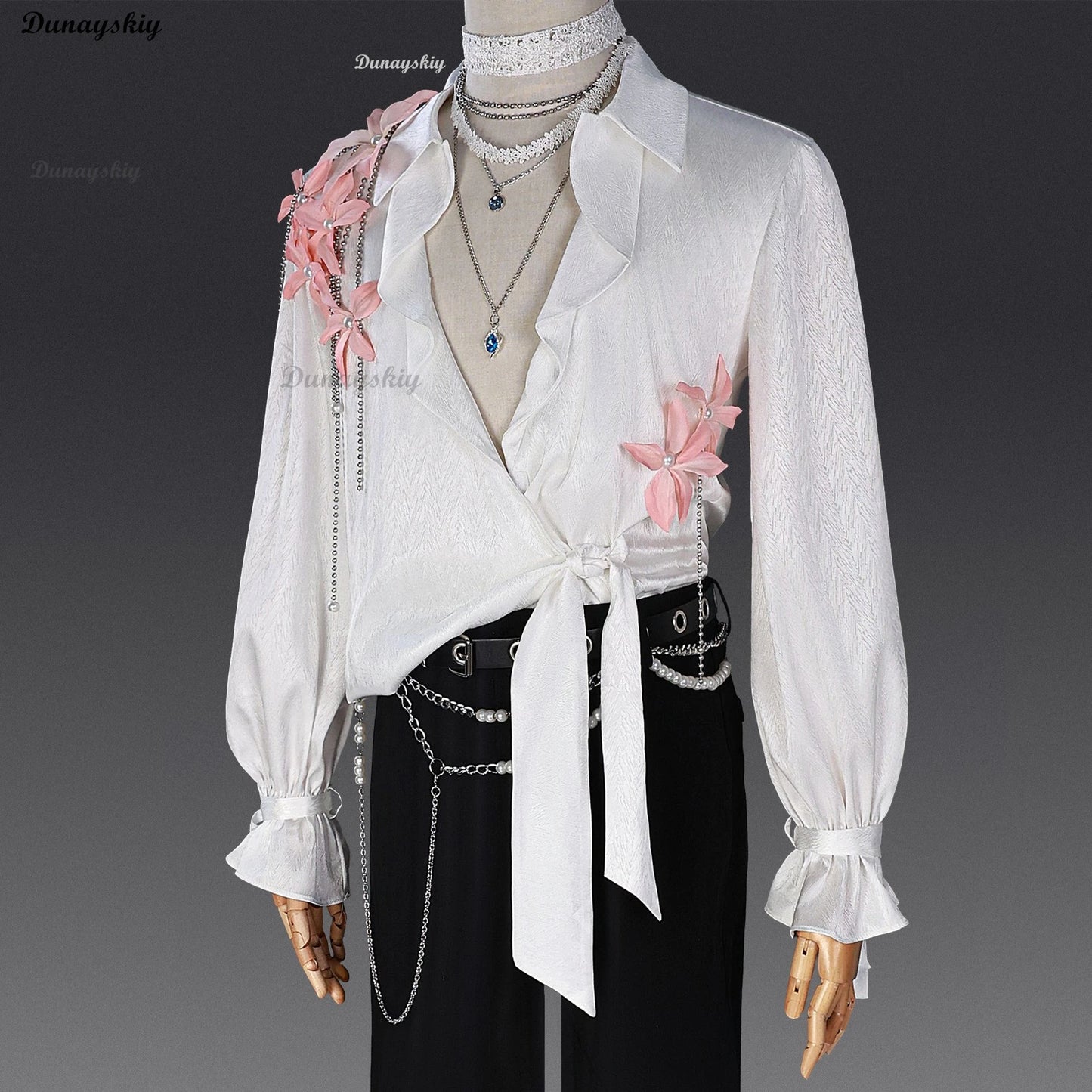 Game Love and Deepspace Zayne Rafayel Qi Cosplay Costume Flower Shirt Pants Fragrant Possession Uniform Halloween Party Prop