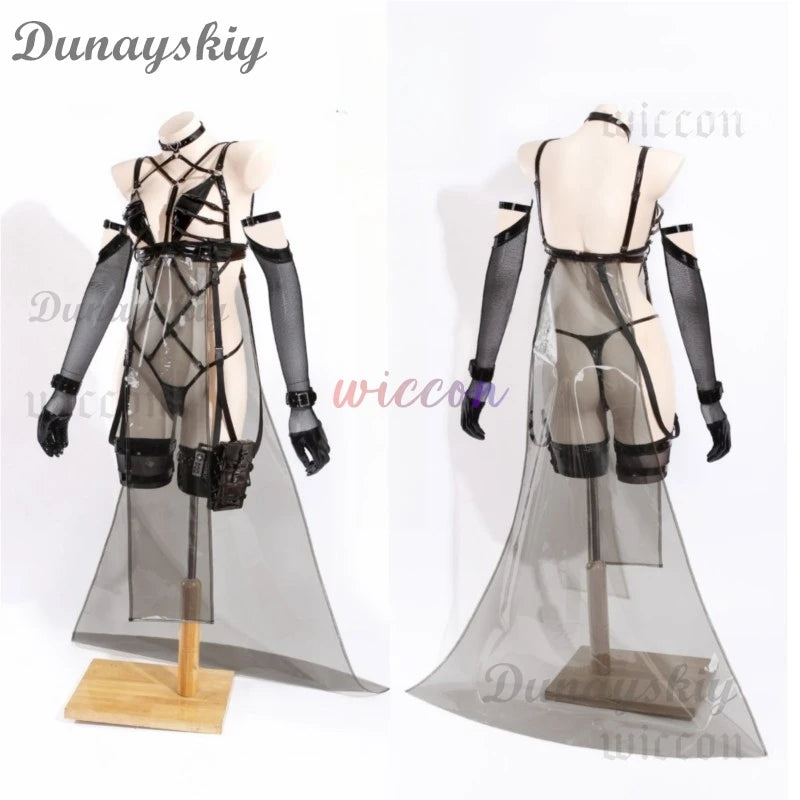 NIKKE The Goddess of Victory Mihara Cosplay Costumes for Women Mihara Combat Costume Wig Halloween Women Party Dress Outfit