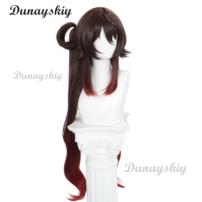 Game Genshin Impact - Hutao Cosplay Wig Game Genshin 2025 Lantern Rite Hu Tao Hu Tao New Costume Props Halloween Customized
