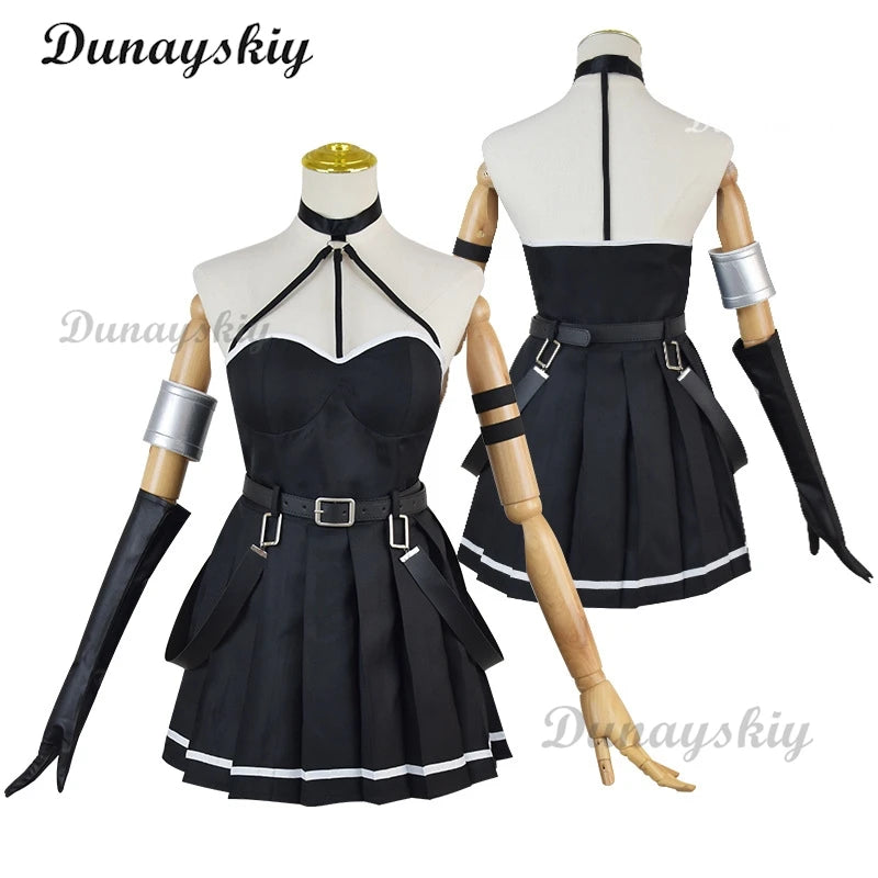 Frieren Beyond Journey's End Ubel Cosplay Costume Wig Anime Dress Unbel Uniform Gloves Stockings First-class Mage Halloween