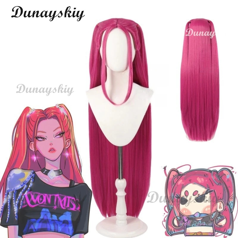 Lumi Mira Cosplay Wig Anime KPop Demon Cos Hunters Superstar Top Wigs Girl Group Women Halloween Party