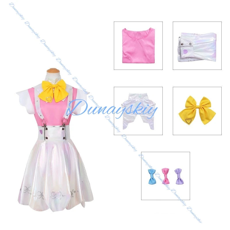 Anime Game NEEDY GIRL OVERDOSE KAngel Abyss Cosplay Costume Wig Straps Skirt Princess Dress Woman Sexy Kawaii Birthday Party Set