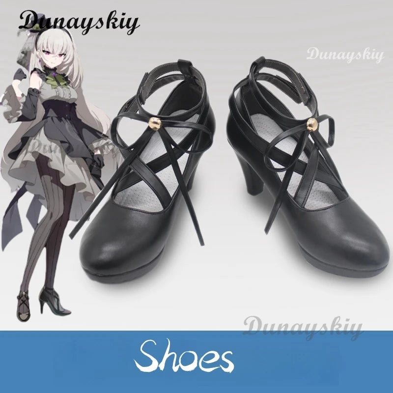 Game Blue Archive‌ Utazumi Sakurako Cosplay Costume Wig Halo Lolita dress Women's Dresses White Wig Accessory Customized