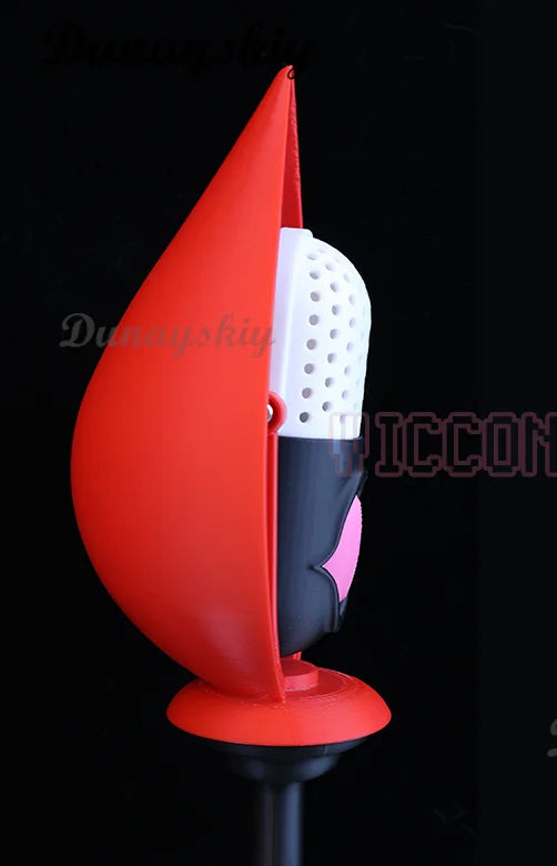 Anime ALastor Cosplay Hotel Staff Microphones 3D Pvc Cane Props Headwear Halloween Carnival Party Accessories Sets