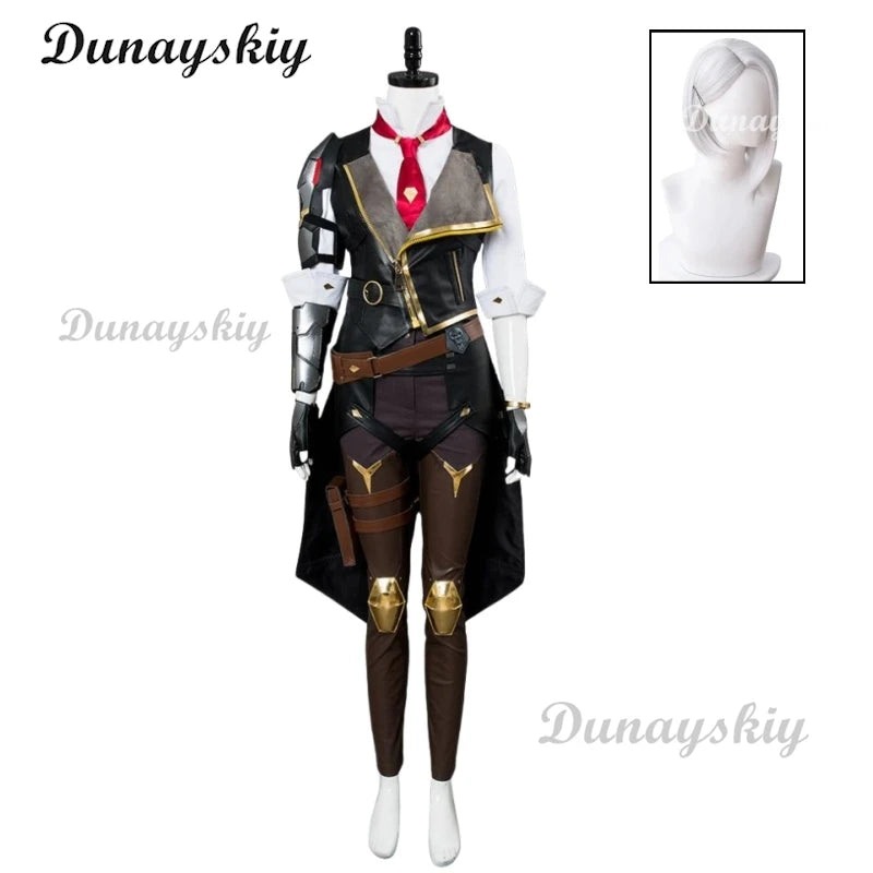 Game Overwatch Ashe Damage Hero Cosplay Costumes Wig Hat Elizabeth Caledonia "Calamity" Ashe Clothes Halloween Outfit Women