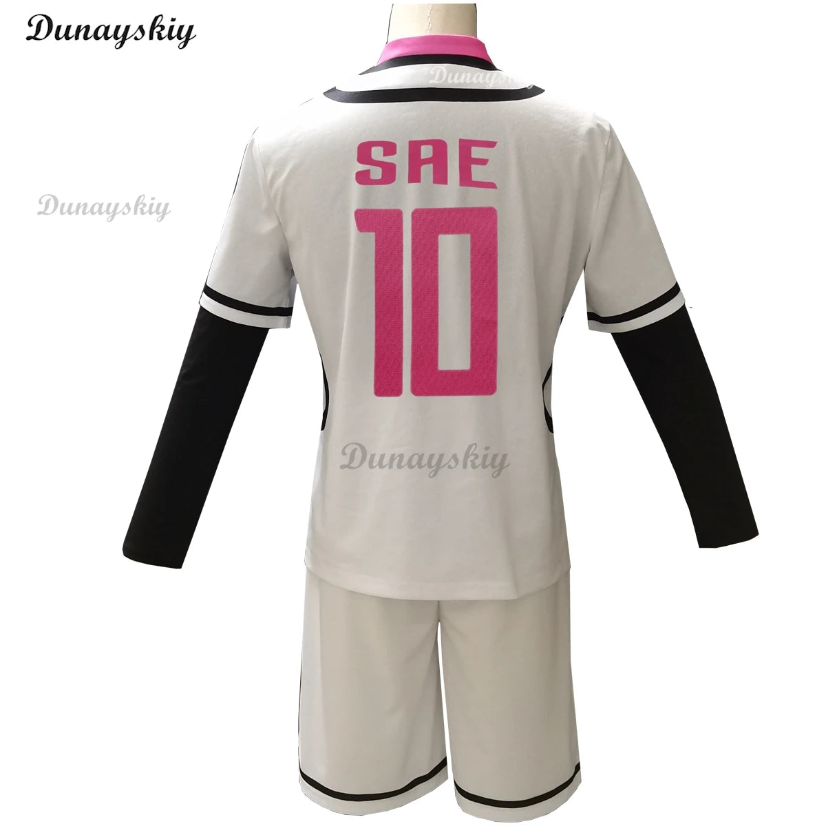 Anime Blue Itoshi Sae Lock Cosplay Costume Wig U20 Competition White Pink Football Team Uniform Wig Man Campus Gymnastics Suit