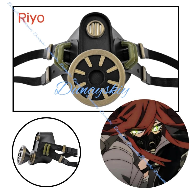 Anime Gachiakuta Riyo Reaper Rudo Zanka Cosplay Prop Riyo Reaper Mask PLA Material Akuta Cleaners Prop Halloween Carnival