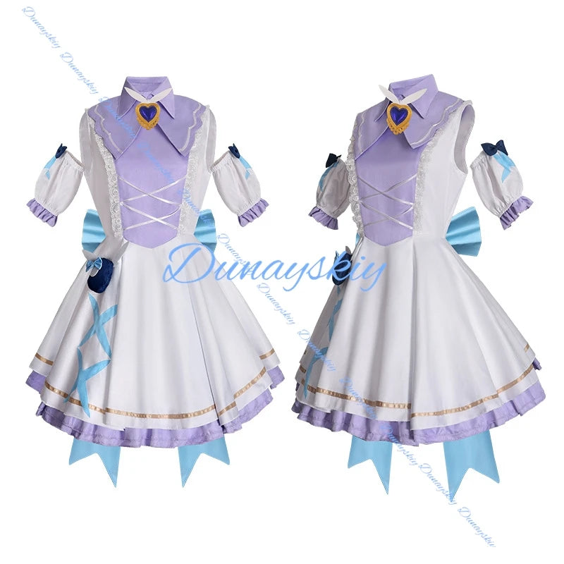 Needy Girl Overdose KAngel Ame Chan Cosplay Costume Wig Anime JK Uniform Birthday Dress Wand Prop For Women Girls Halloween