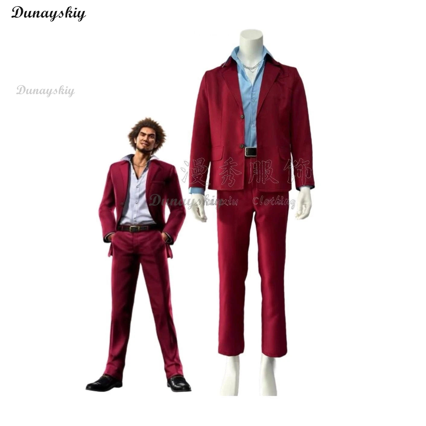 Game Kasuga Ichiban Cosplay Costume Wig Black Adult Leather Shoes Dailywear Cosplay Shoes Boots Halloween Christmas