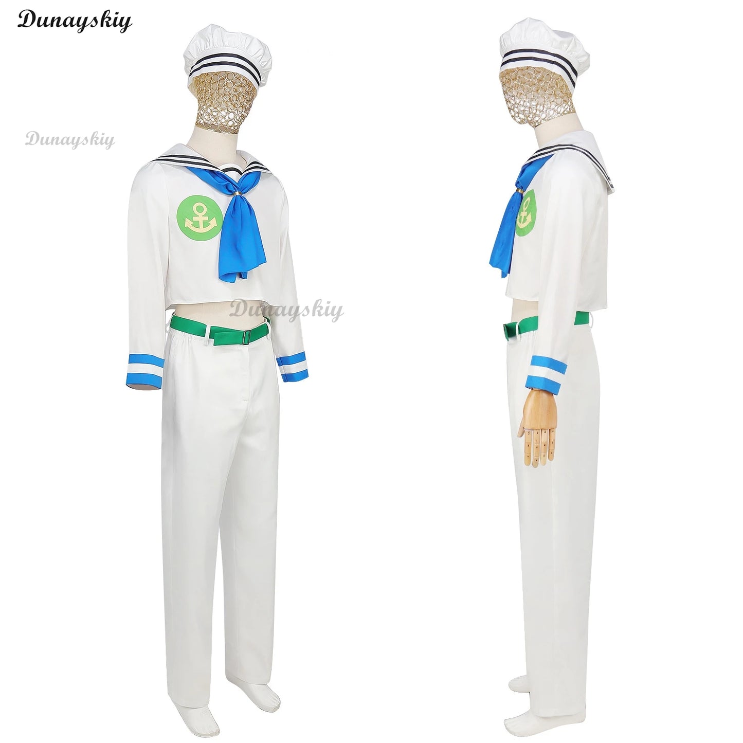Jo Cosplay Jo's Higashikata Josuke Costume Hat Bizarre Man Suit Adventure Halloween Carnival Outfits Role Play Sailor Suit