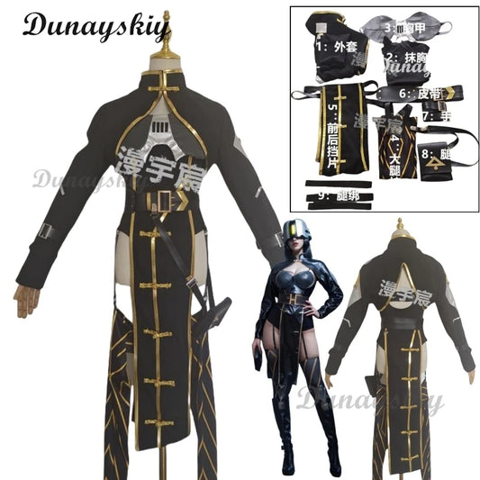 Ling Cage Vatic Cosplay Costume Wig Sexy Dress Suit Anime Incarnatio Roleplay Party Prop Halloween Accessories Customized