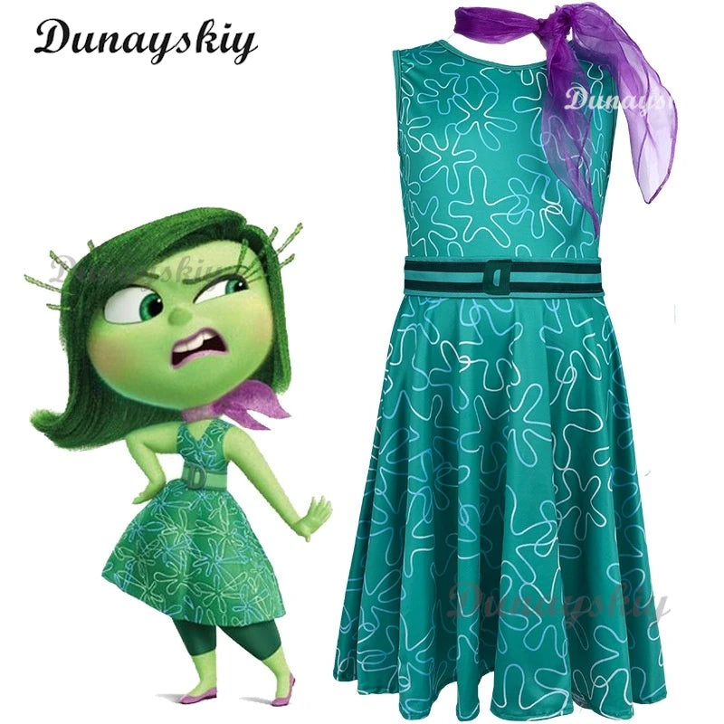 New Year Movie Anxiety The Inside Anime Out 2 Cosplay Joy Sadness Anger Disgust Fear Cosplay Costumes Suit Adult Kids Party Set