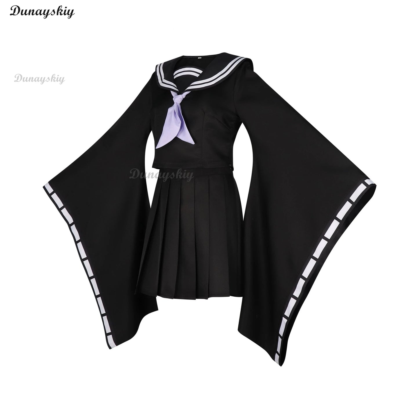 Game Yukari Costume Wig Blue Cosplay Archive Black Sailor Suit Top Skirt Uniform Full Set Japanese Style Role Play Outfit Women