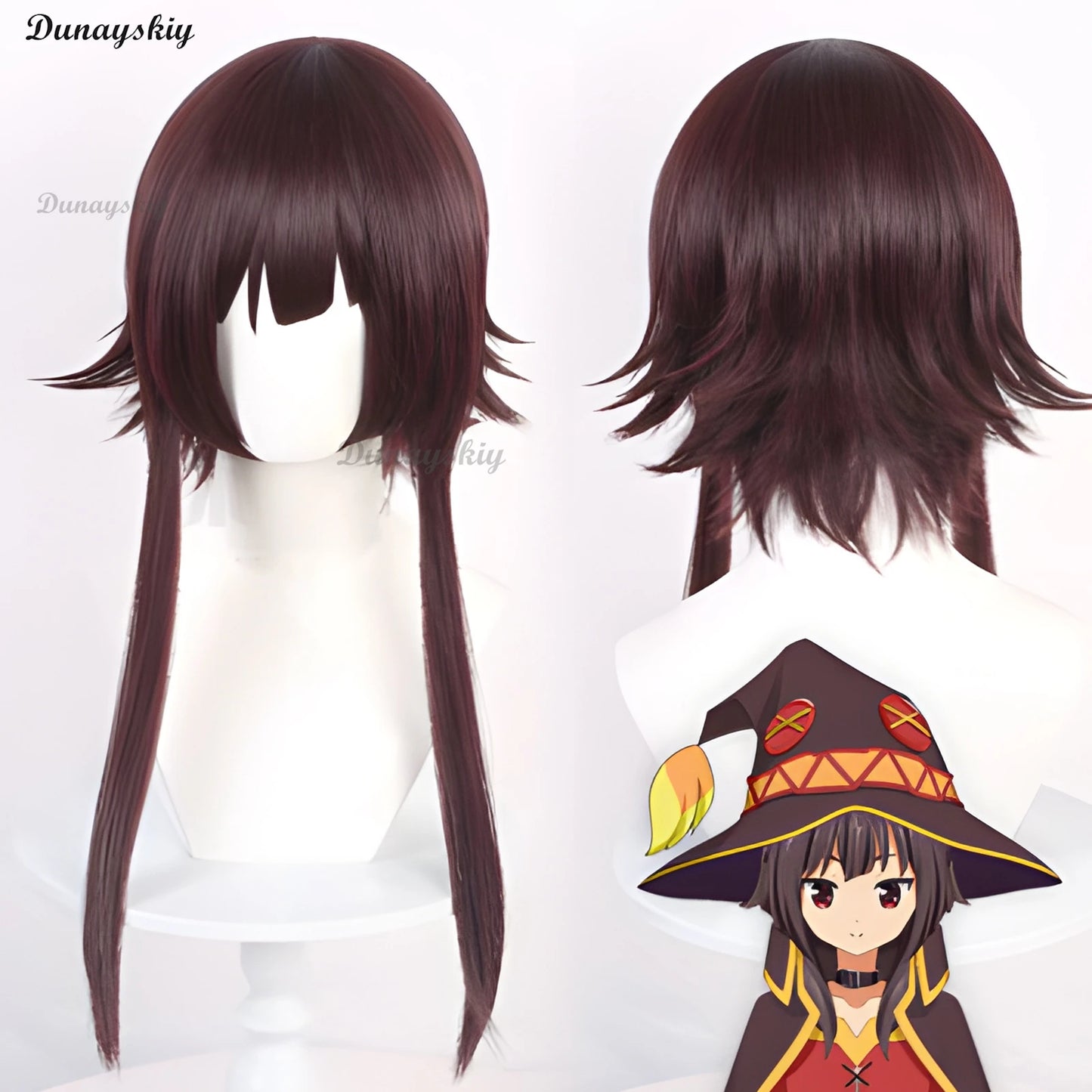 Megumin Cosplay Costume Wig KonoSuba: God's Blessing on This Wonderful World Magic Little Witch Outfit Hat Shoes Customized