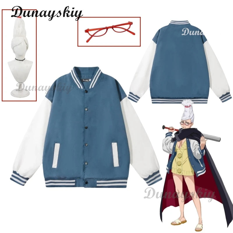 Anime Dandadan Seiko Ayase Cosplay Jacket Adult Unisex Baseball Coat Uniform Halloween Casual Top Outfit Customized