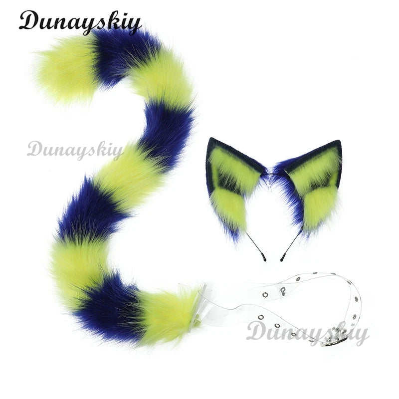 Ankha Cosplay Costume Accessories Cat Ears Hairhoop Tail From Animal Crossing For Christmas Halloween Custom Made