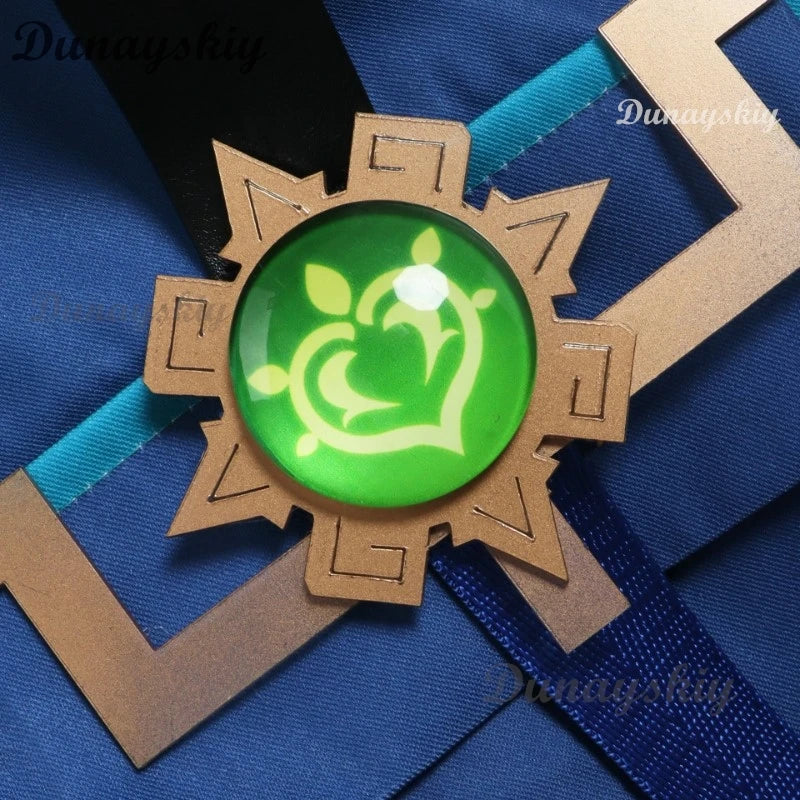 Genshin Impact Kinich Cosplay Costume Wig Turnfire Hunt Uniform Earring Sticker Props Huitztlan Natlan Halloween Party Women Men