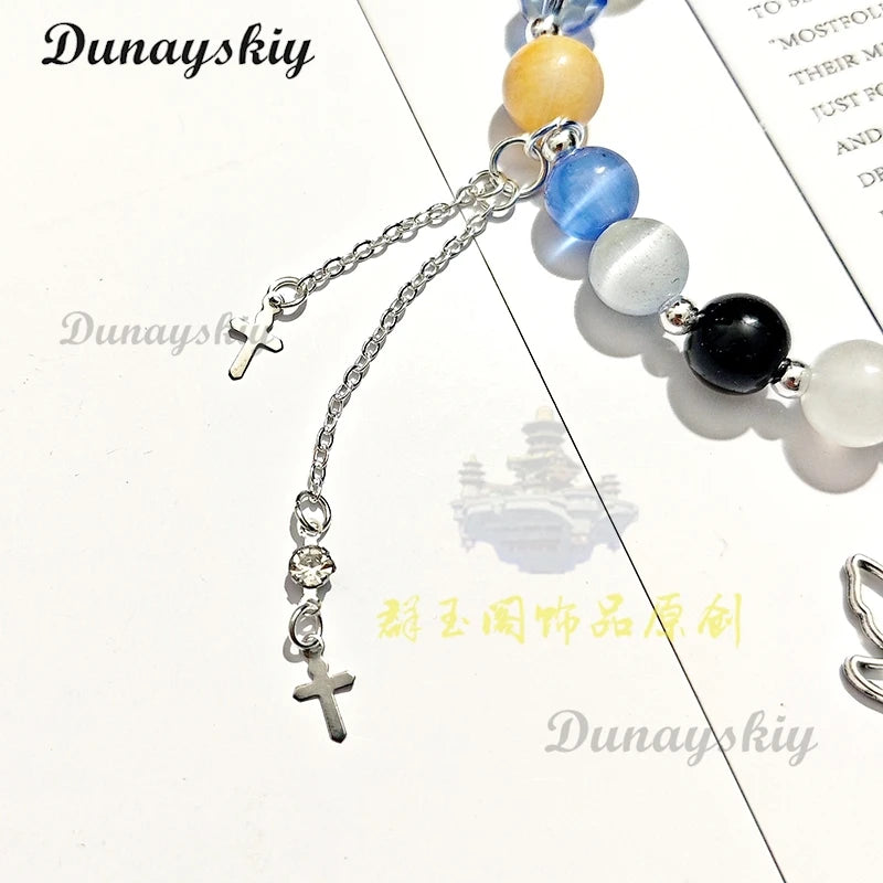 Game Wuthering Waves Phoebe Cosplay Bracelet The Shorekeeper Unisex Beads Chain The Shorekeeper Pendant Bracelets XMAS