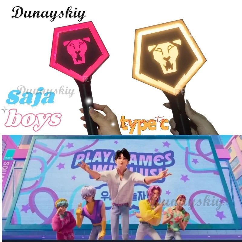 Sajaboys Demon Hunter of KPop Rumi Cosplay Concert Stick Cartoon Disfraz Costume Accessories Girls Halloween Carnival Party Prop