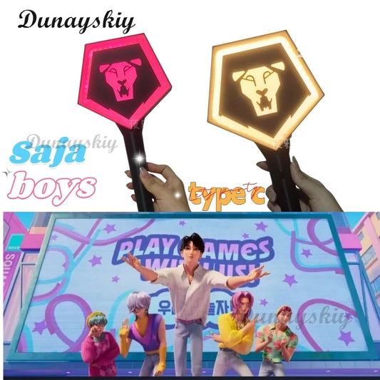 Sajaboys Demon Hunter of KPop Rumi Cosplay Concert Stick Cartoon Disfraz Costume Accessories Girls Halloween Carnival Party Prop