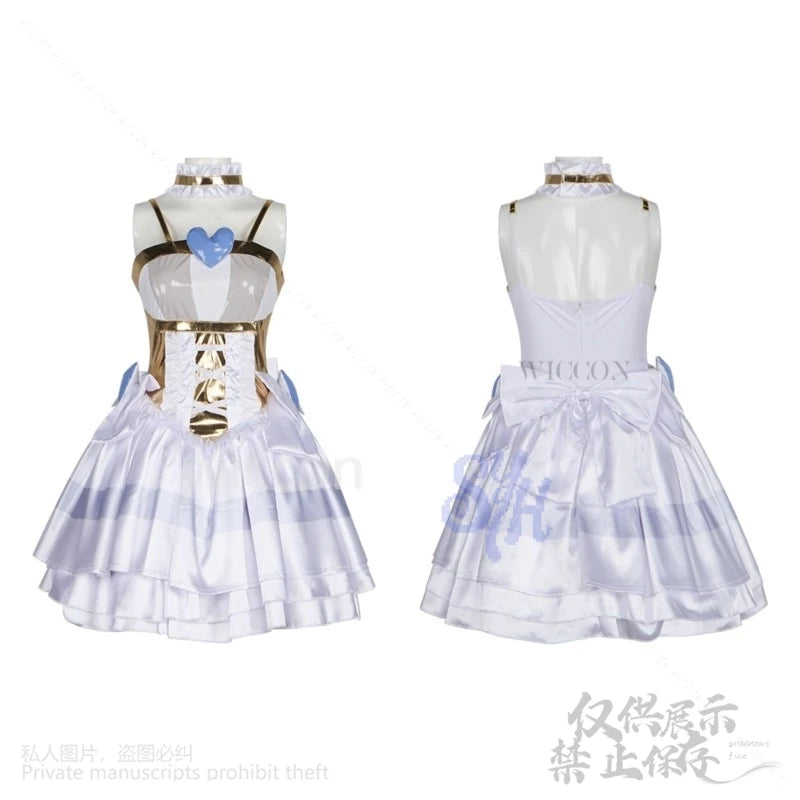 Panty & Stocking Japanese Jirai Kei Anarchy With Garterbelt Cosplay Lovely Angel Dress Kawaii Aqua Lolita Wings Heart Halloween