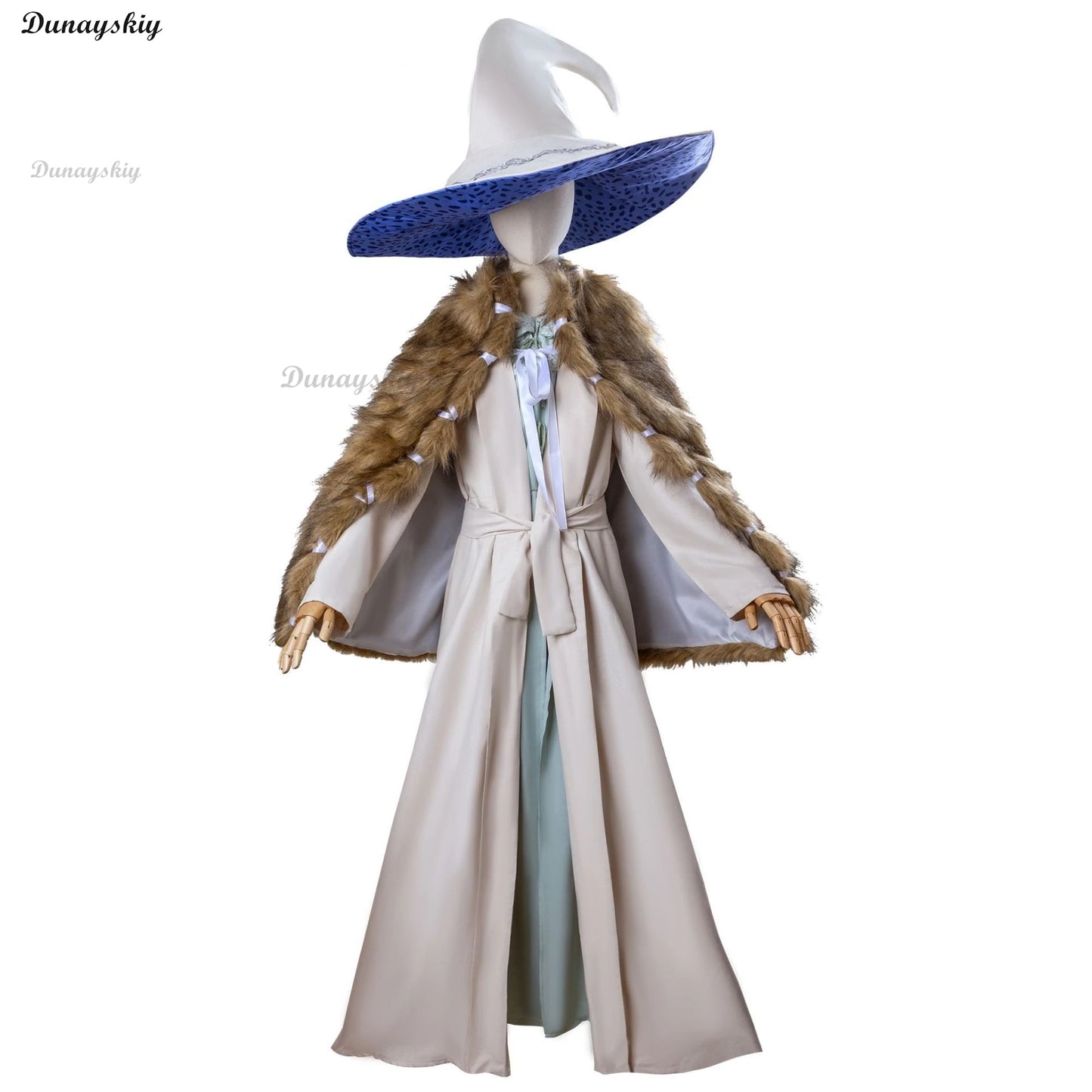 Ranni Game Elden Cosplay Witch Ranni Costume Wig Dress Ring Cloak Hat Woman Man Carnival Party Cape uniform set S-XXXL