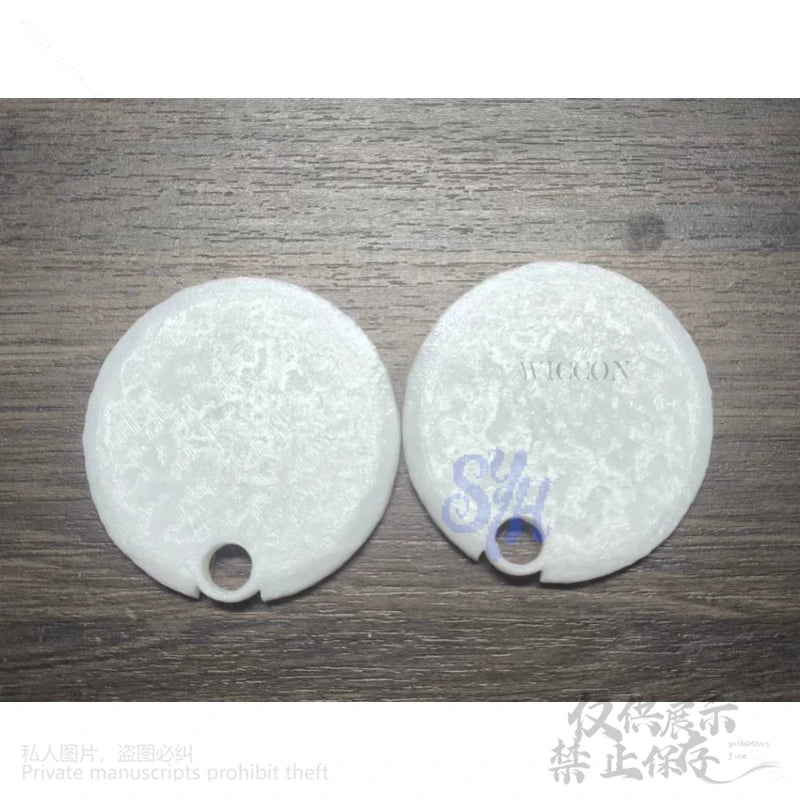 Anime Princess Cosplay Mask Earring Horror Red 3D Polylactic Acid Necklace Props Accessory Halloween Christmas Party Gifts Cos