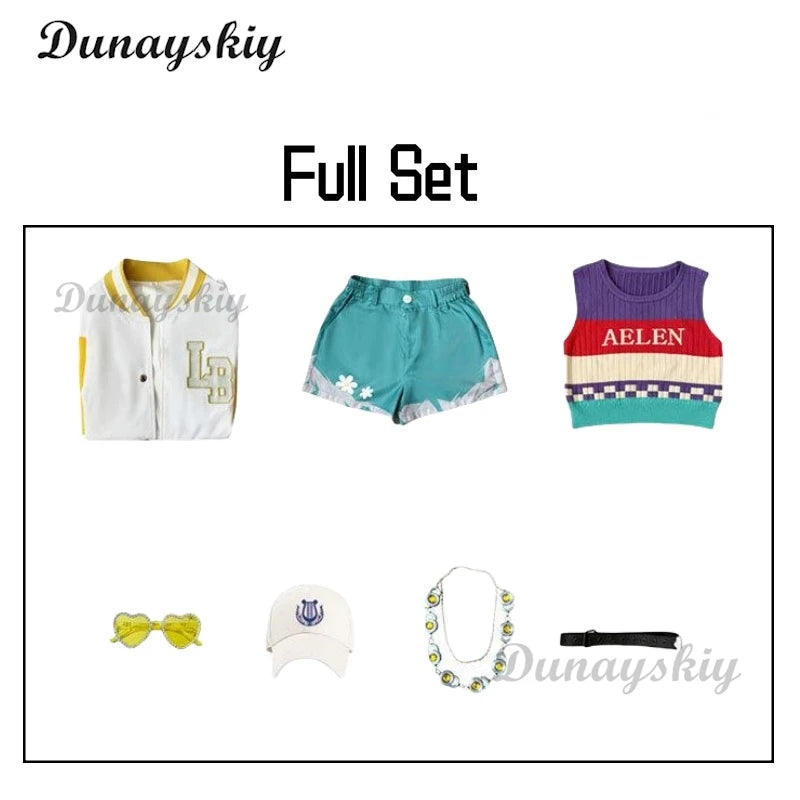 Game Identity V Lily Barriere Cheerleader Cosplay Costume Wig Fancy Party Suit Halloween Carnival Uniforms Anime Clothing