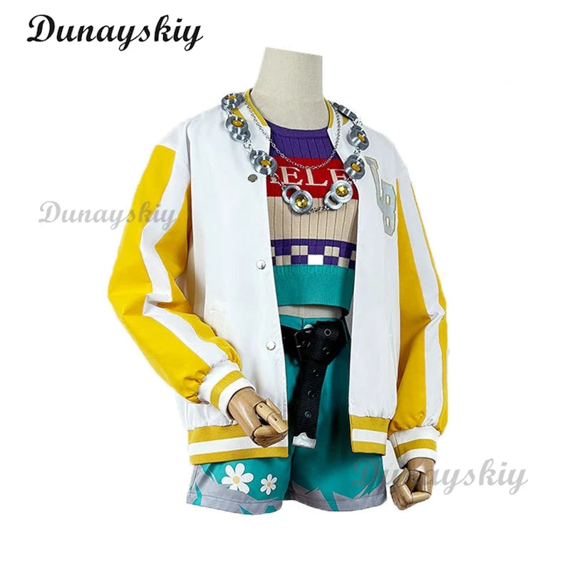 Game Identity V Lily Barriere Cheerleader Cosplay Costume Wig Fancy Party Suit Halloween Carnival Uniforms Anime Clothing