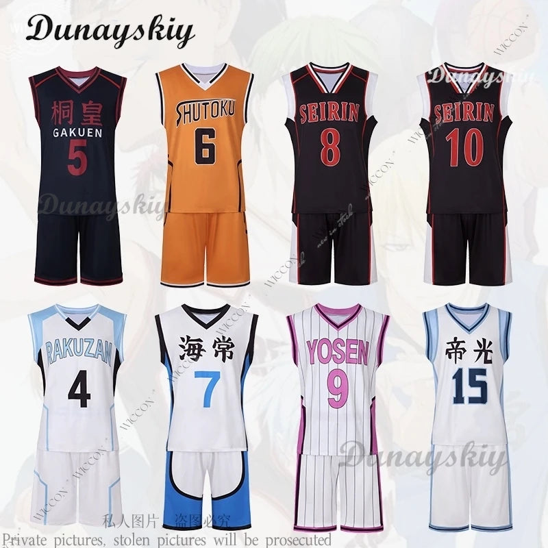 Kuroko Tetsuya Seijuurou Akashi Ryouta Kise Shintarou Midorima Atsushi Murasakibara Taiga Kagami Daiki Aomine Ball Uniform Wig