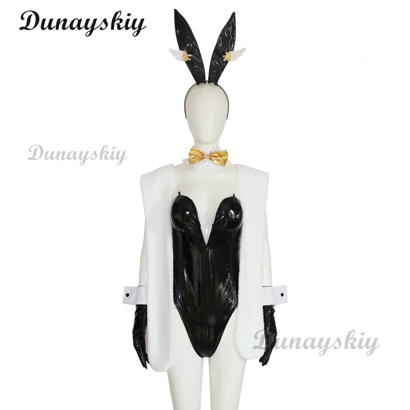 Alice Sexy Bunny Girl Tights Jumpsuits Cosplay Costume Wig NIKKE Goddess of Victory Women Girl Bunny Suit Pink Black White