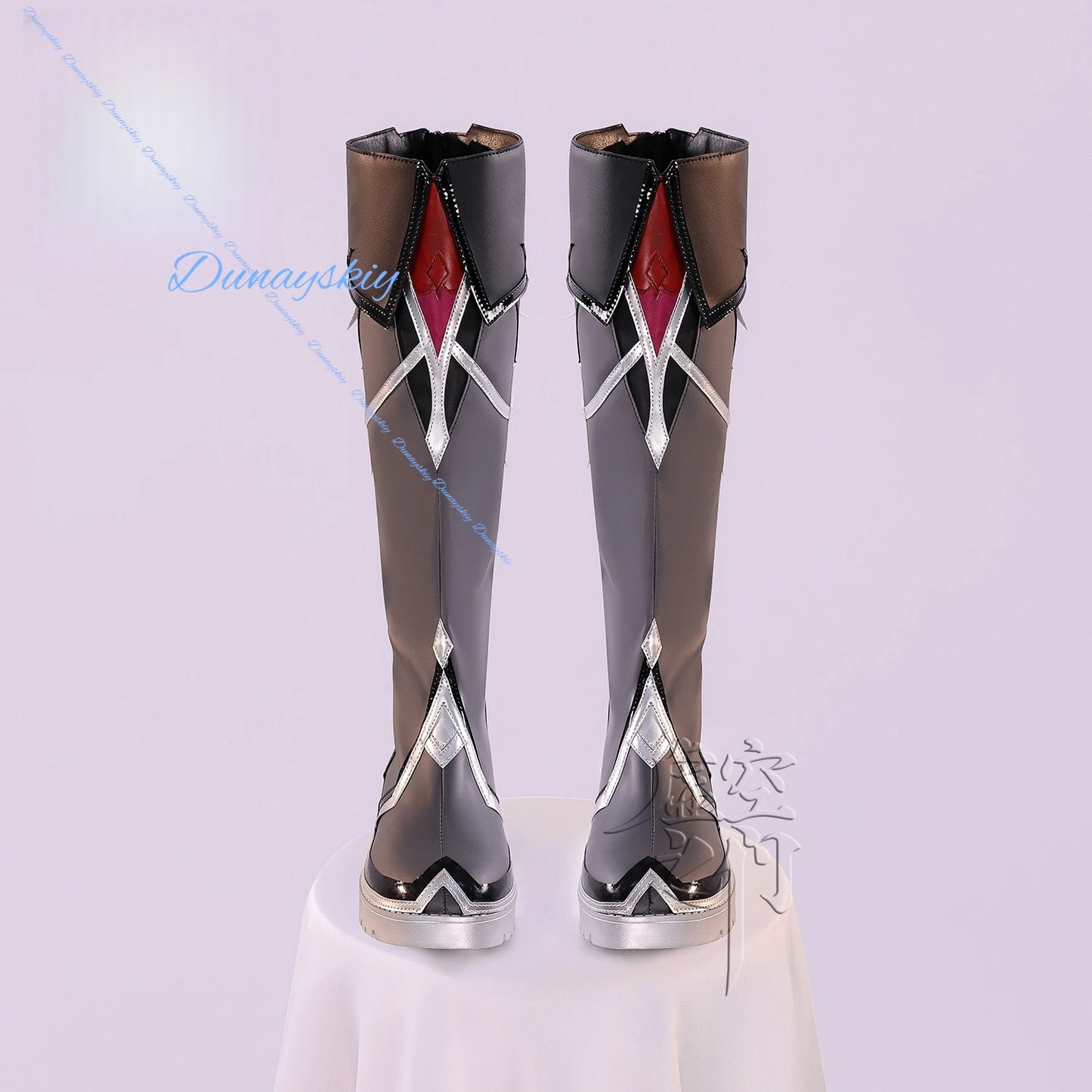 Genshin Impact Durin Game Cosplay Shoes Boots PU Leather Boots For Women Men Halloween Carnival Roleplay Party Props Accessories