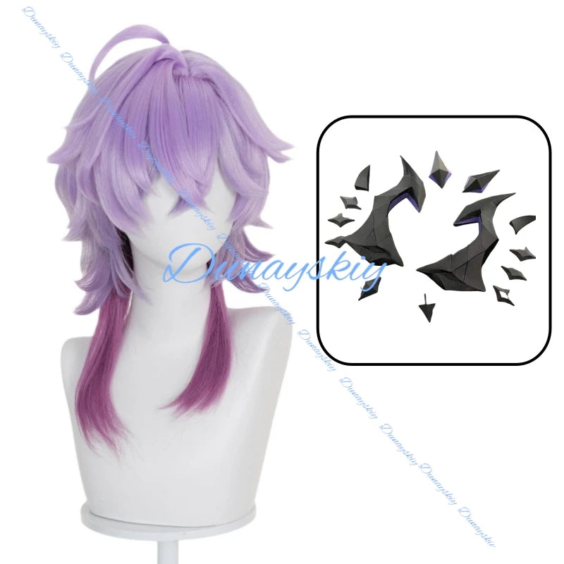 Game Anime Genshin Impact Durin Cosplay Wig Headwear Halloween Costume Accessories Hairpiece Role Play Fashion Birthday
