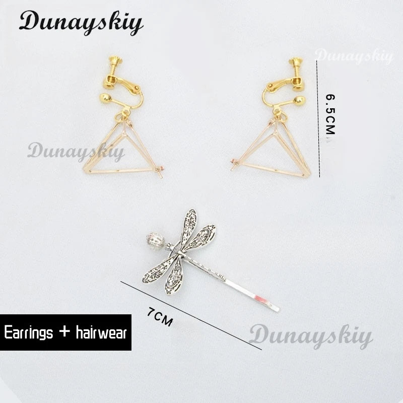 The Hundred Line Sizuhara Hiruko Cosplay Wig Earrings Ear Clips Hairclips Halloween Costume Accessory Props Customized